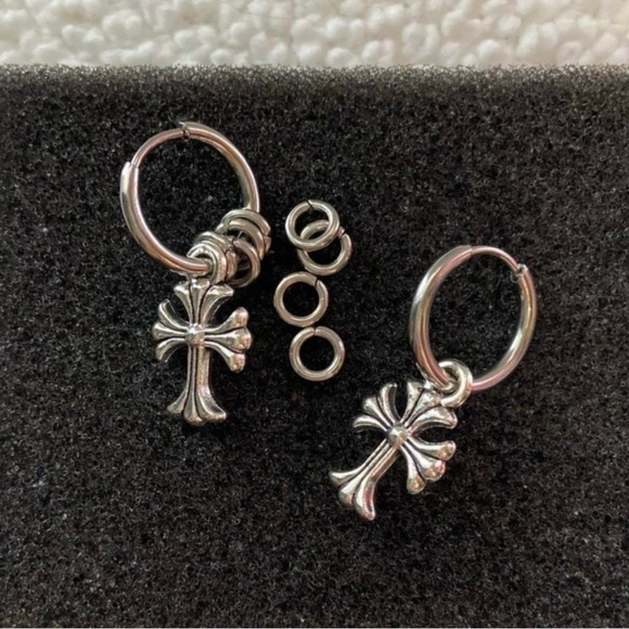 Cross Earrings - Picture 2 of 4